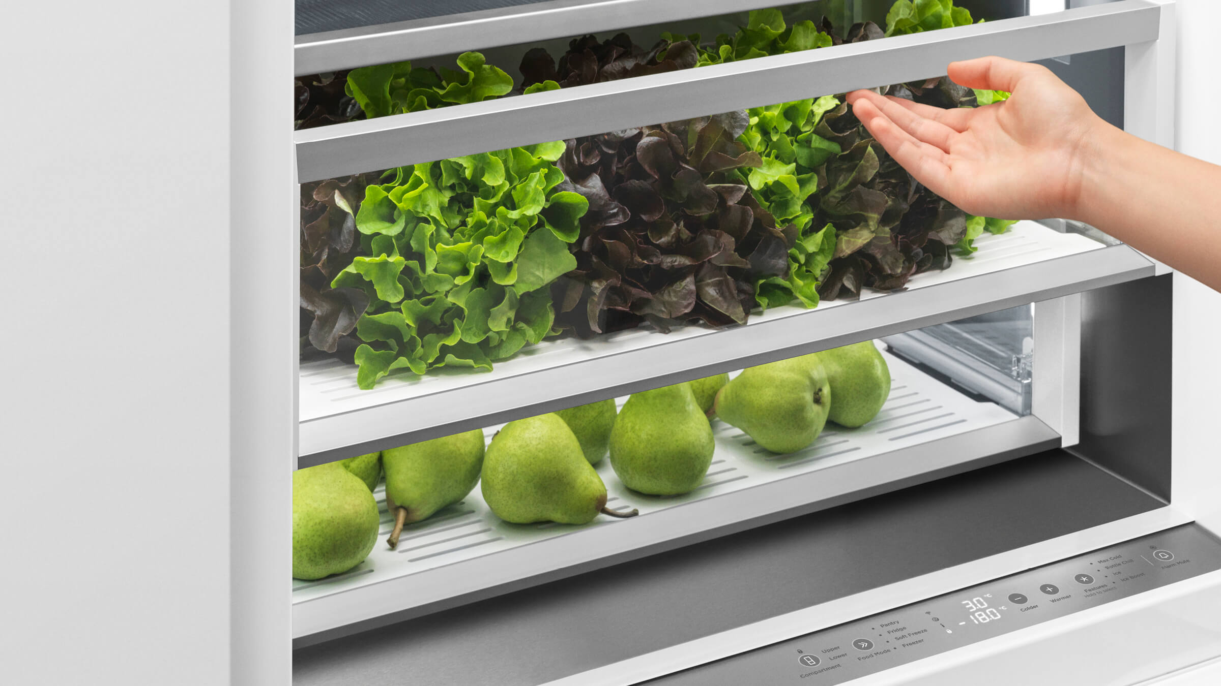 RS7621WLUK1 - Integrated Refrigerator Freezer, 76cm, Ice & Water