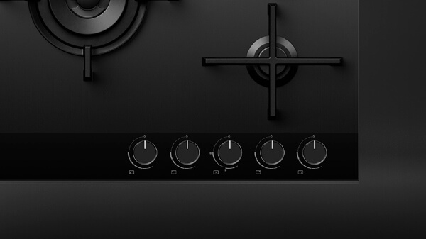 Top View of a Minimal Style Cooktop.