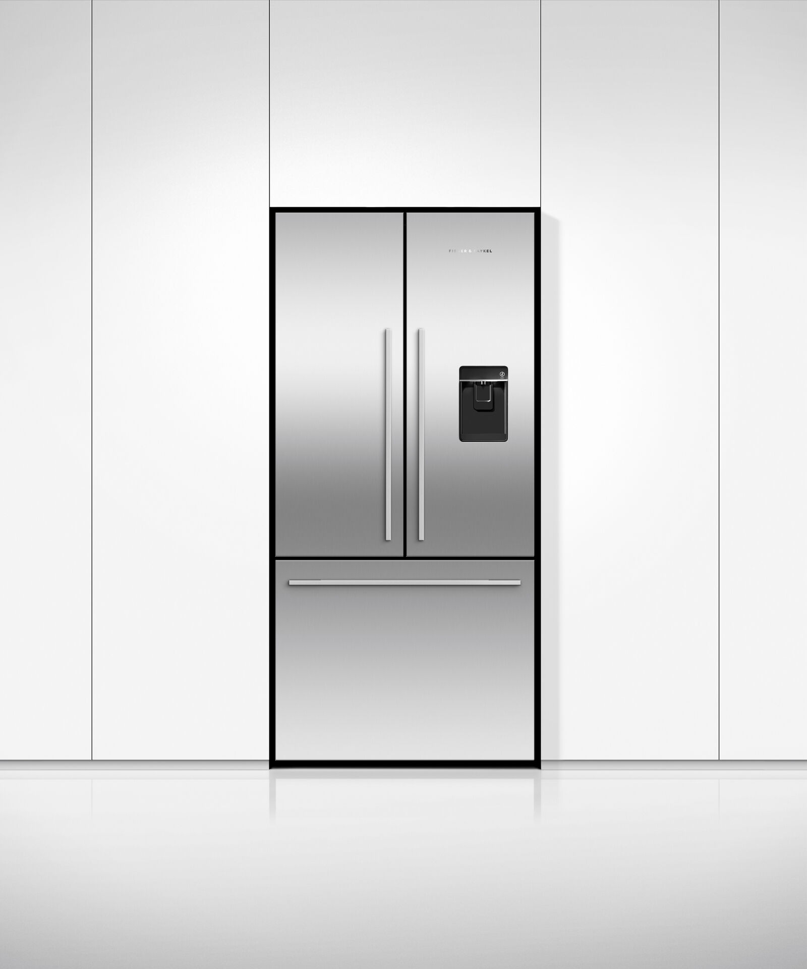 Freestanding French Door Refrigerator Freezer, 79cm, Ice & Water gallery image 3.0