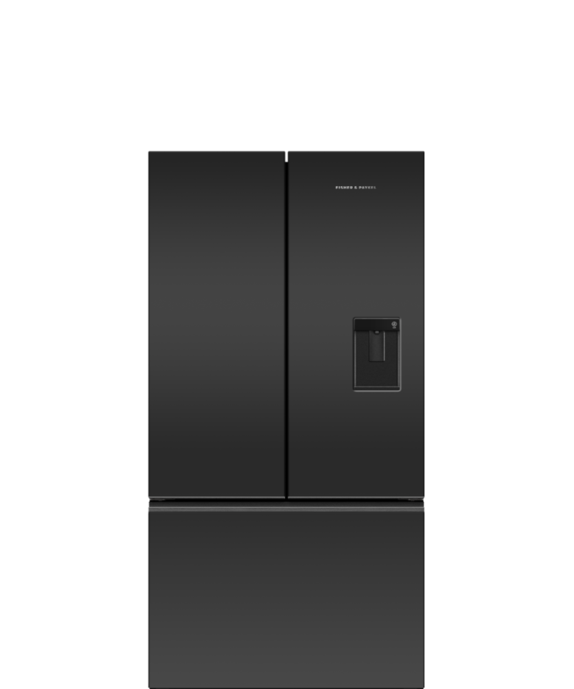 Freestanding French Door Refrigerator Freezer, 90cm, 541L, Ice & Water