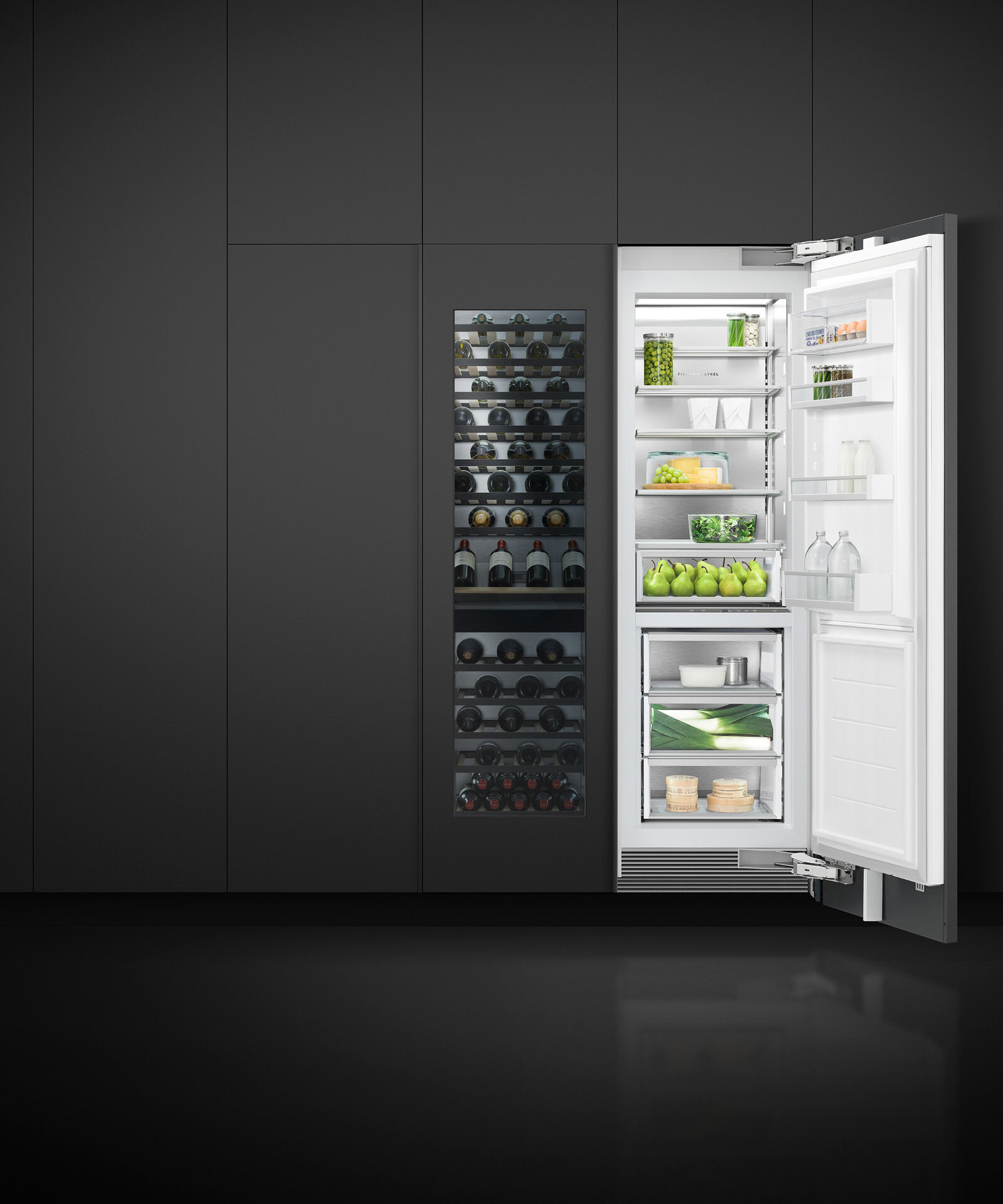 嵌入式立式冷凍櫃, 61cm, 自動製冰 gallery image 10.0