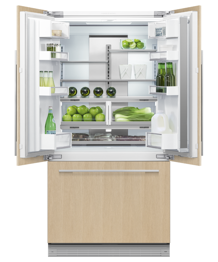 Integrated French Door Refrigerator Freezer, 90cm gallery image 2.0