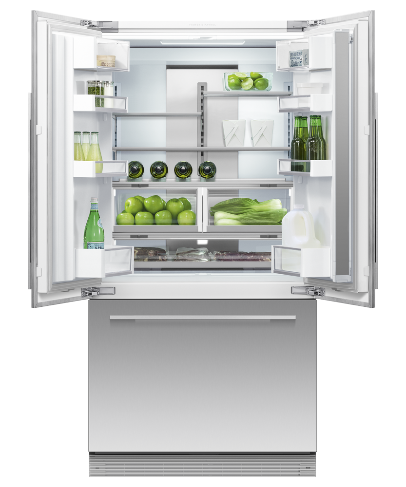 Integrated French Door Refrigerator Freezer, 90cm gallery image 4.0