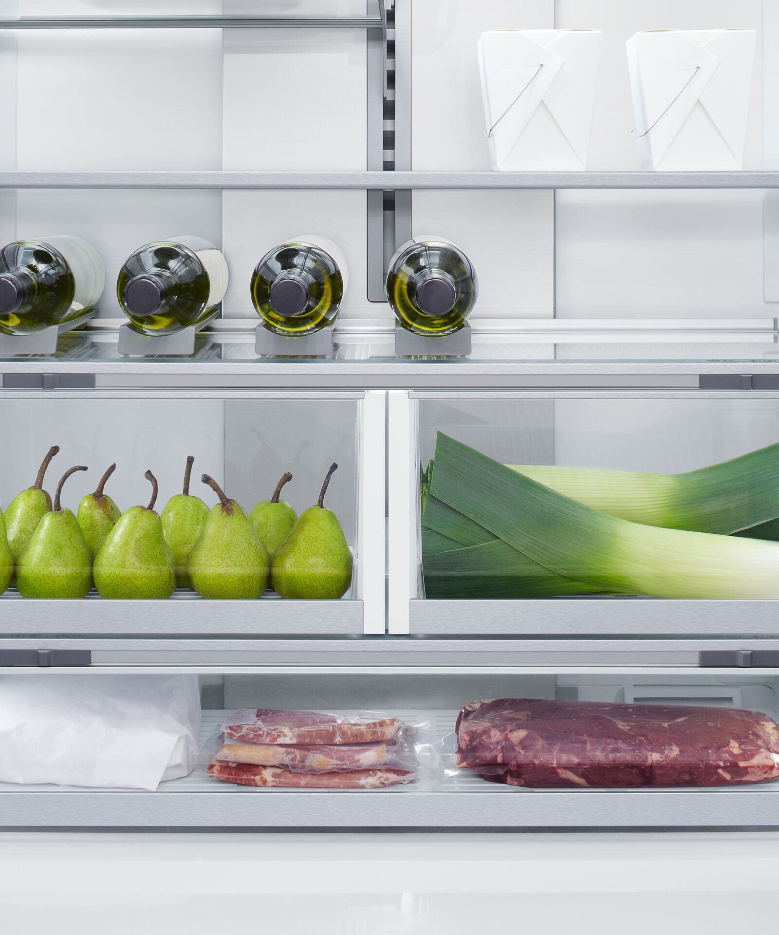 Integrated French Door Refrigerator Freezer, 90cm, Ice & Water gallery image 8.0