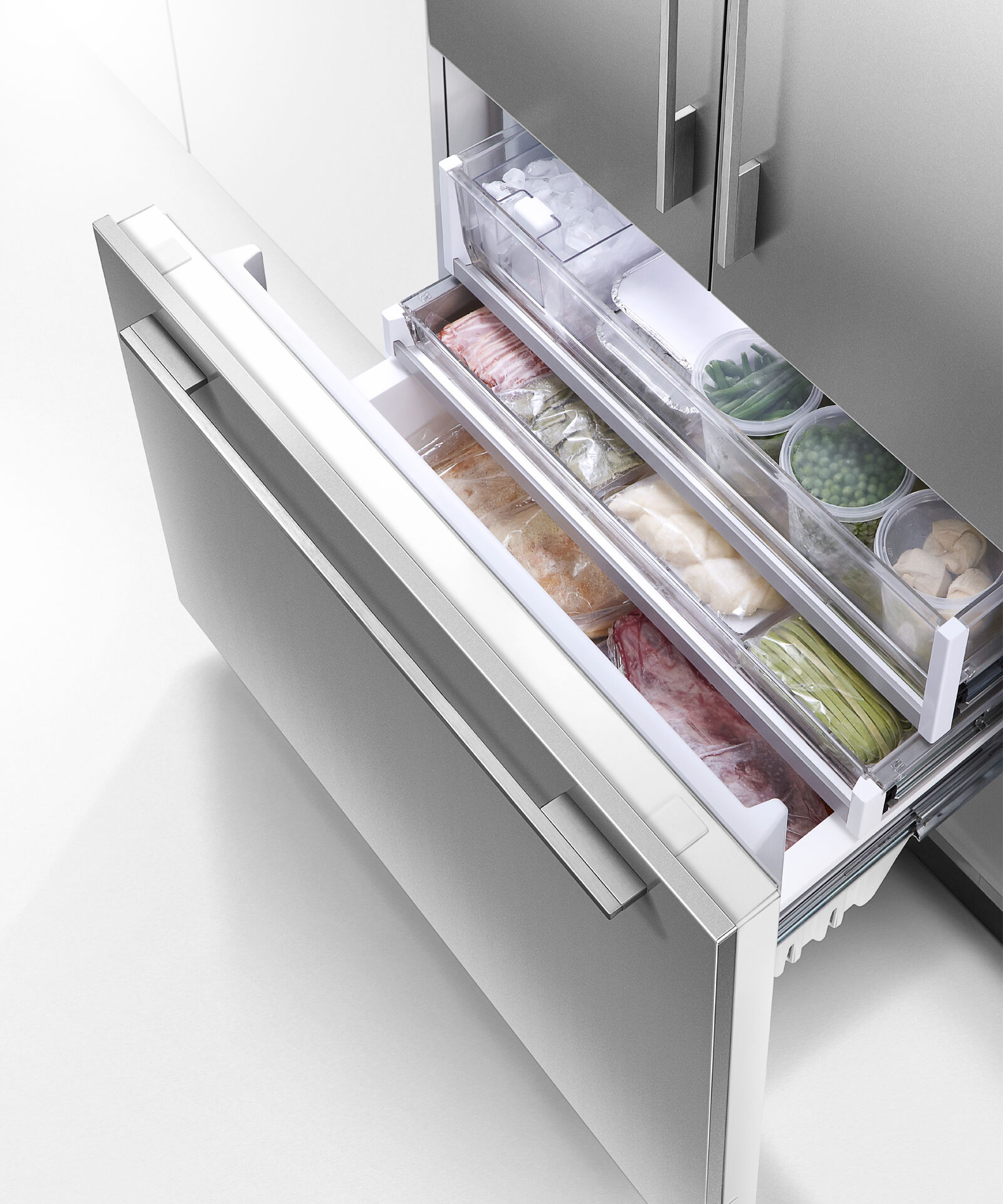 Integrated French Door Refrigerator Freezer, 90cm, Ice & Water gallery image 12.0