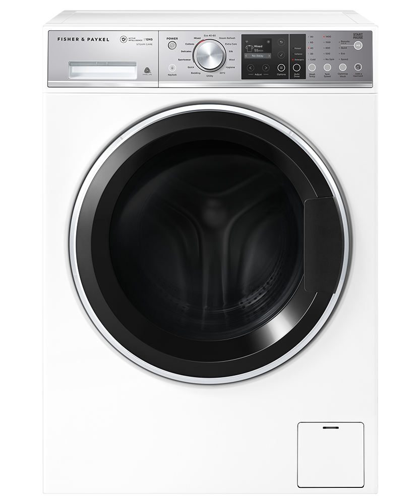 Front Loader Washing Machine, 12kg, ActiveIntelligence™, Steam Care gallery image 1.0